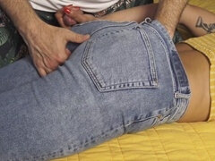 Ass, Dick, Fingering, Handjob, Jeans, Tight