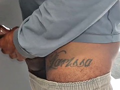 素人, 黒人, ブロンド, フェラチオ, 中出し, お金, 裸, 馬乗り