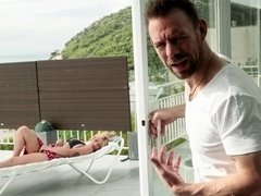 ブロンド, フェラチオ, 巨乳な, バック, アウトドア, 馬乗り, ヤリマン, タトゥー