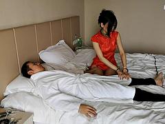 素人, アジア人, ボンデージ, スパンキング