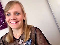 Lucette Nice's tight pussy drilled by Cel's huge cock in hardcore reverse cowgirl action