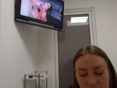 Alex Ivi helps wanking to get spunk in the hospital