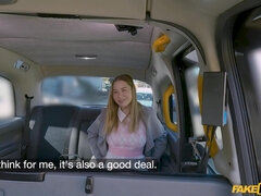 Blonde Taxi Seduction with Amalia Davis in Panty Play