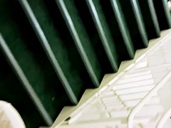 Grosser schwanz, Schwarz, Blasen, Schwarz, Interrassisch, Öffentlich, Ablutschen, Spanner