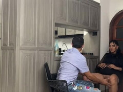 Tommymiller fucks visitor while Neekowox cooks as cuckold wife in 4k HD