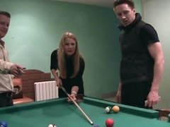 Blonde, Blowjob, Stockings, Student, Teacher, Threesome