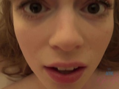 She feels pretty enough for a load of cum inside her