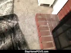 Black stunner stuck in quarantine with ex gives pov eating cock and fuck