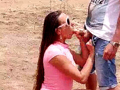 Blowjob, Cumshot, Doggystyle, Outdoor