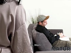 Mature4k. charmer cant watch son upset and nicer gets drilled by him
