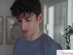 Stepbro's help: Penelope Kay begs for a rough fuck & a hot creampie