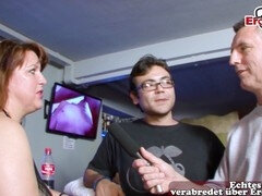 Exclusive coverage of a hot German swinger club hookup with the couple next door swapping partners