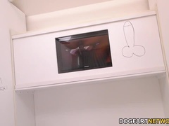 デカチン, フェラチオ, 中出し, チン, フェティッシュ, Hd, 異人種間, 小柄