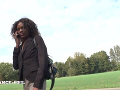 Pretty Black Bitch Gets Her Bum Nail