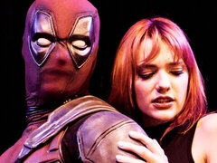 Grote lul, Grote mammen, Pijpbeurt, Hondjeshouding, Roodharige vrouw, Kort haar, Mager, Tieten likken