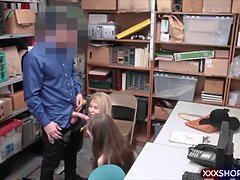 Cute shoplifter gets fucked in front of her grandma