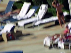 Las Vegas Pool Voyeur - Las Vegas MILF Thong