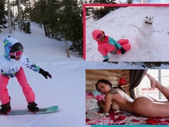 Wholesome Winter Fun With Amia Miley, And Some Provocative Content As Well - ski resort reality sex