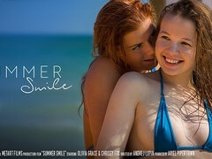 Lovely Olivia Grace and Chrissy Fox's passionate sex movie