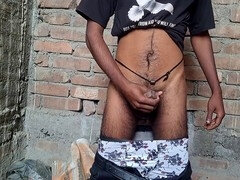 Besamung, Spermaladung, Schwul, Riesenschwanz, Indisch, Masturbation, Öl, Solo