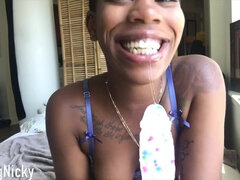 Sexually attractive ebony tart hot porn scene