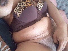 Amateur, Chambre à dormir, Éjaculation interne, Masturbation, Orgasme, Chatte, Spandex, Jarretelles