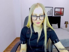 Enthousiasteling, Blond, Europees, Huisgemaakt, Alleen, Tiener, Tieten likken, Webcamera