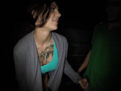 Brunette teen Bonnie Rotten outdoor amateur POV sex