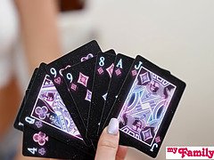 18, フェラチオ, 茶髪の, 中出し, 女, オーガズム, フェラする, ティーン