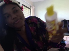 Amateur, Gros cul, Noire, Sucer une bite, Noir ébène, Petite amie, Branlette thaïlandaise, Maigrichonne