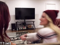 Scheming Lesbian Seduced Her Str8 BFF 0n