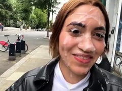 素人, フェラチオ, ぶっかけ, イく瞬間, 顔射, 赤毛