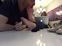 Füsse, Fetisch, Hd, Absätze, Nylon, Pov, Sekretärin, Erotischer film