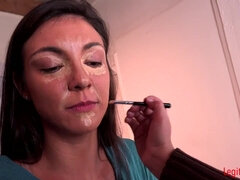 Amateur, Cul, Nana, Sucer une bite, Brunette brune, Dingue, Pov, Branlette espagnole