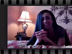 Locked in a scissorhold by Kendra James