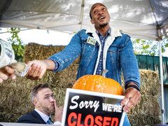 Classy men turn yard sale into crazy anal gay orgy