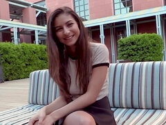 18, フェラチオ, 茶髪の, チン, バック, ハードコア, 自然山雀, ティーン