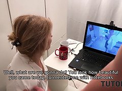Russian teacher gets her pussy drilled by her student's camera