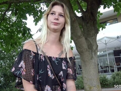 18, ブロンド, 大学生, ドイツ人, ハードコア, 現実, ガリガリ, ティーン