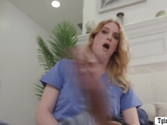 Shemale nurse Erica Cherry analed by horny patient