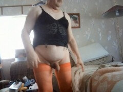 Gordita, Fetichismo travestista, Gay, Masturbación, Solo, Esperma