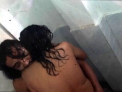 Bad, Grosser arsch, Paar, Milf, Nackt, Muschi, Ablutschen, Toilette