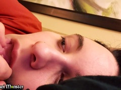 Wohlbeleibte schöne frauen, Besamung, Sperma im mund, Aufs gesicht abspritzen, Hotel, Latina, Penis, Ablutschen