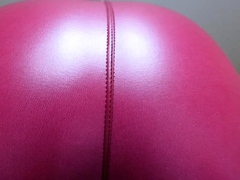 Latex slut solo anal masturbation
