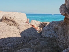 18 ans, Plage, Grosse bite, Femelle, De plein air, Petite femme, Public, Adolescente