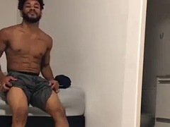 Leie, Grosser schwanz, Schwarz, Schwul, Handjob, Wichsen, Muskel, Netzkamera
