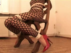 Leie, Blondine, Dürr, Gefesselt, Titten