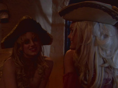 Two pirate girls show us how good they are with handling cock