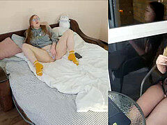 Парочка, Мастурбация, Зрелые, Милф, Оргазм, Реалити, Шпионские видео, Игрушки