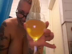 ぽっちゃり, ぽちゃ, 女, フェムドム, 淫乱熟女, 愛人, 放尿, 一人